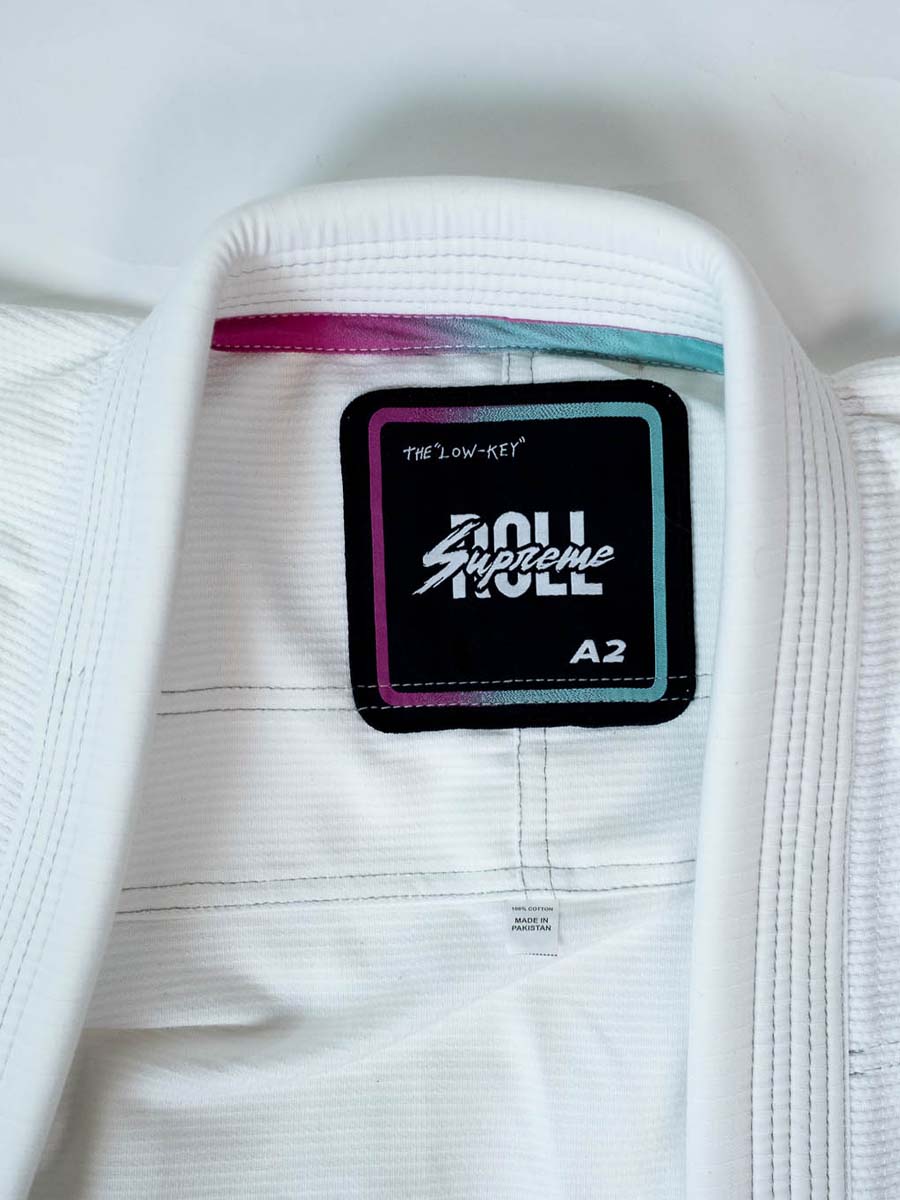 The Low Key BJJ Gi White - Static Clean - Image 5