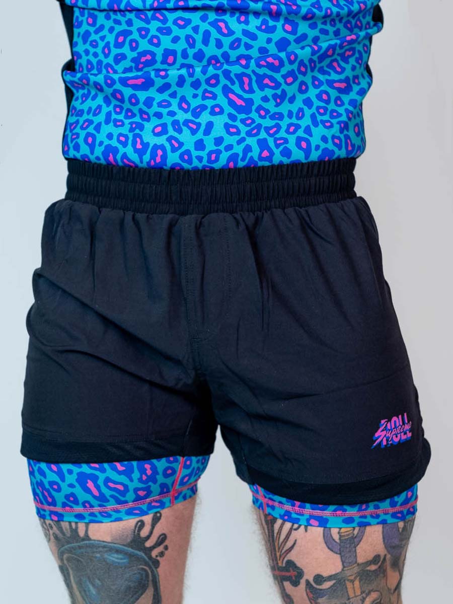 The Butcher 2 in 1 Jiu Jitsu Shorts - Psychedelic Pat - Image 2