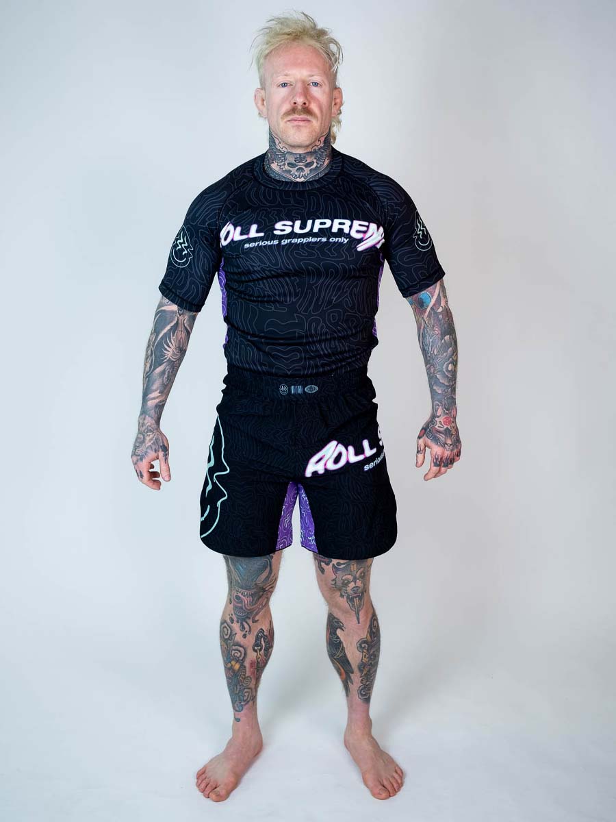 The Rave Ultraviolet Brain Freeze Short Sleeve Rash Guard - Image 2