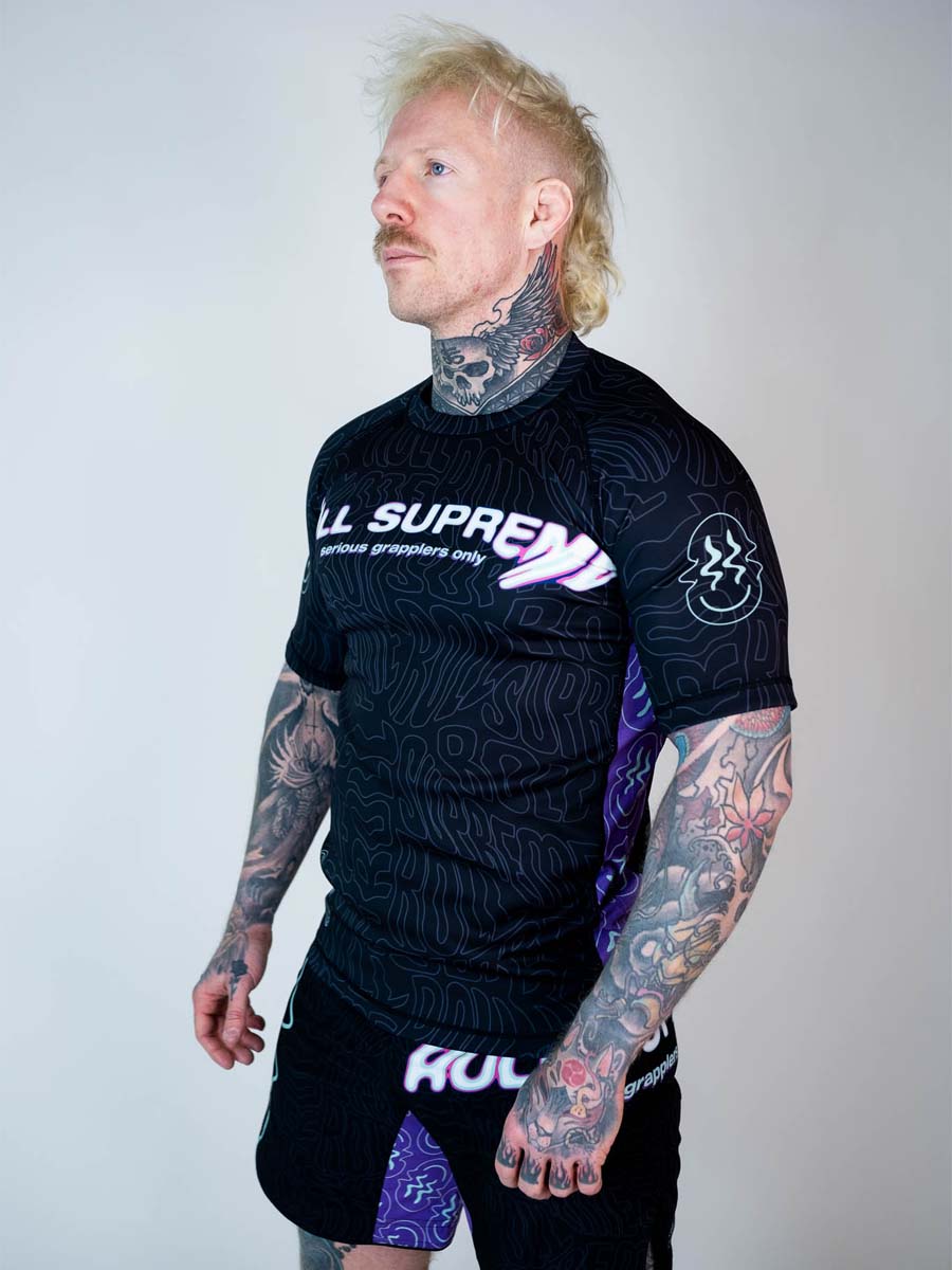 The Rave Ultraviolet Brain Freeze Short Sleeve Rash Guard - Image 3