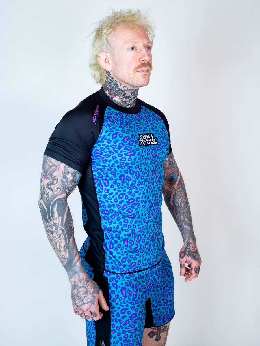 The Butcher Short Sleeve Rash Guard - Psychedelic Pat - Image 3