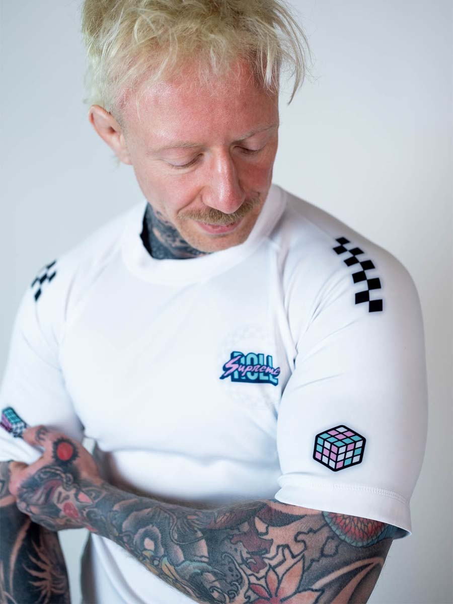 The Finisher Short Sleeve Rash Guard - Tuxedo Rage - Image 5