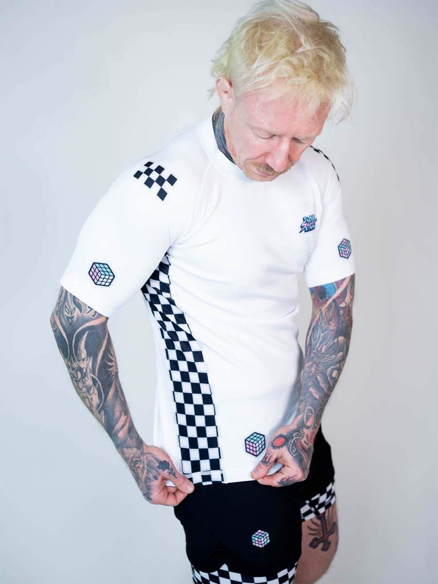 The Finisher Short Sleeve Rash Guard - Tuxedo Rage - Image 3